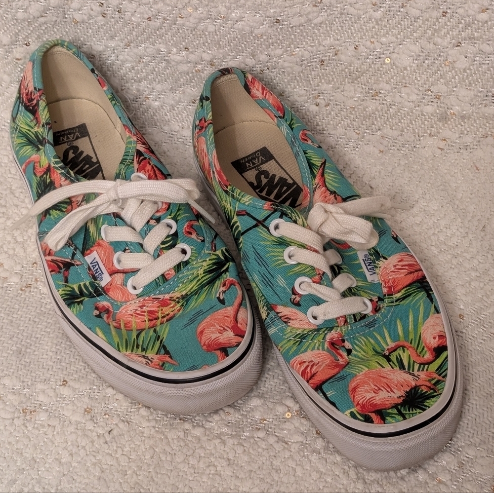 Vans Tropical Flamingo Sneakers Rare Van Doren Women's 7.5 Men's 6 Summer